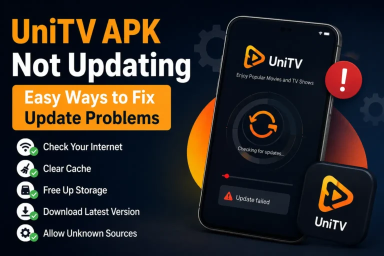 UniTV APK not updating with easy ways to fix update problems.