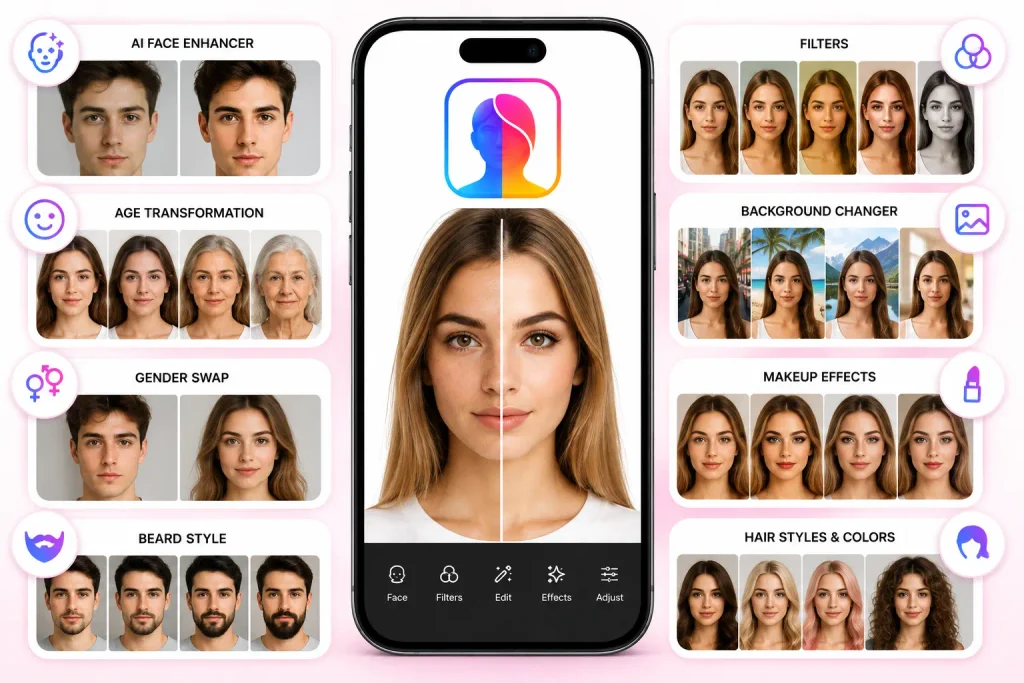 features of FaceApp Pro APK