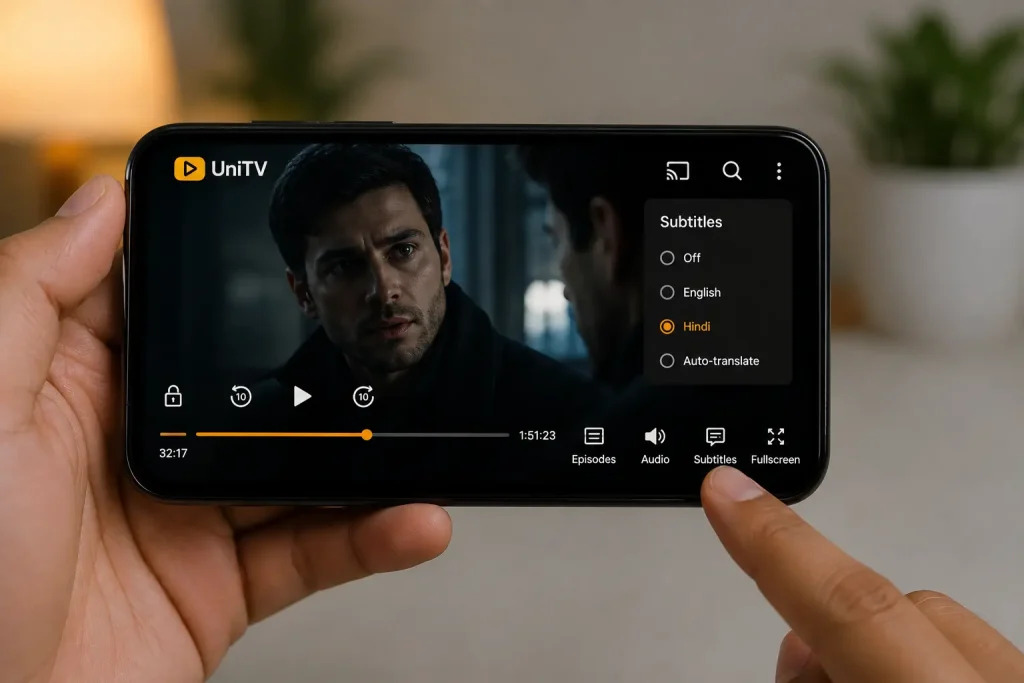 UniTV APK Subtitles Not Working – Easy Fixes 3 Select Another Subtite Language